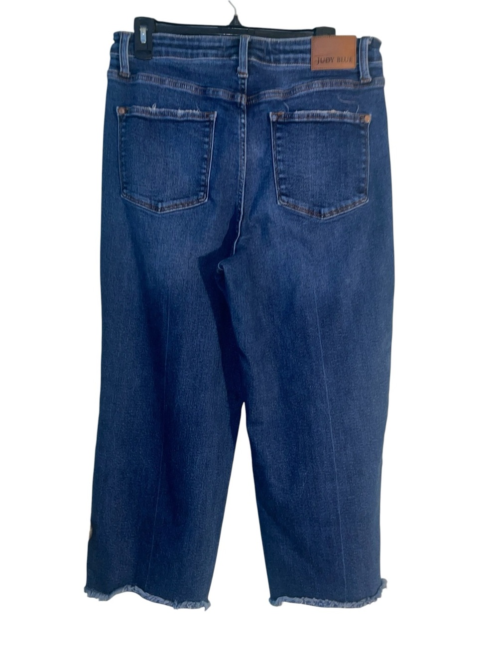 Judy Blue Dottie high rise button fly wide leg cropped jeans. Size 15/32 - Picture 5 of 12